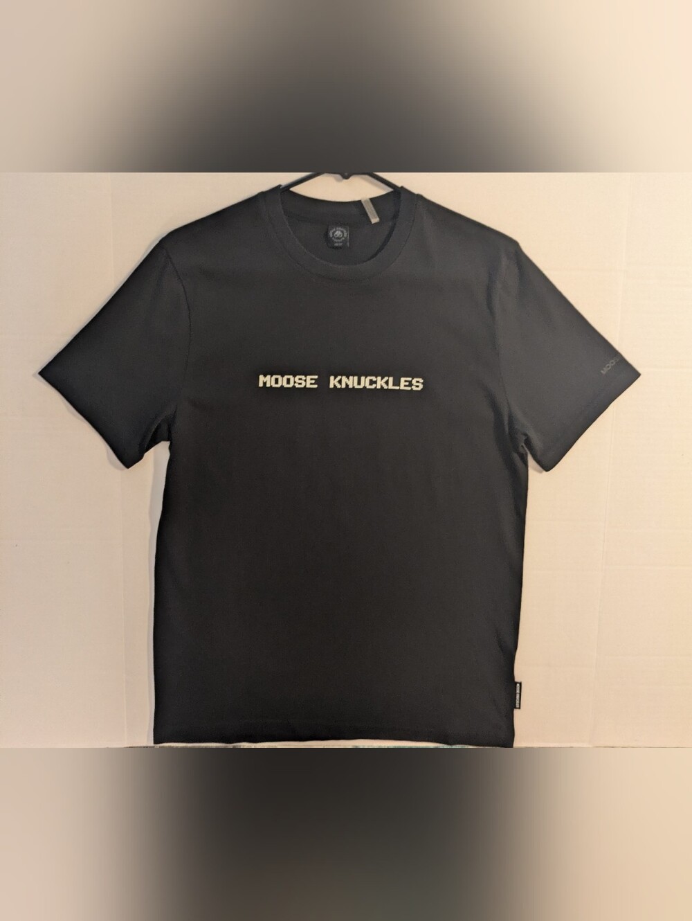 Moose Knuckles Black Crewneck T-Shirt- XS (NWOT)